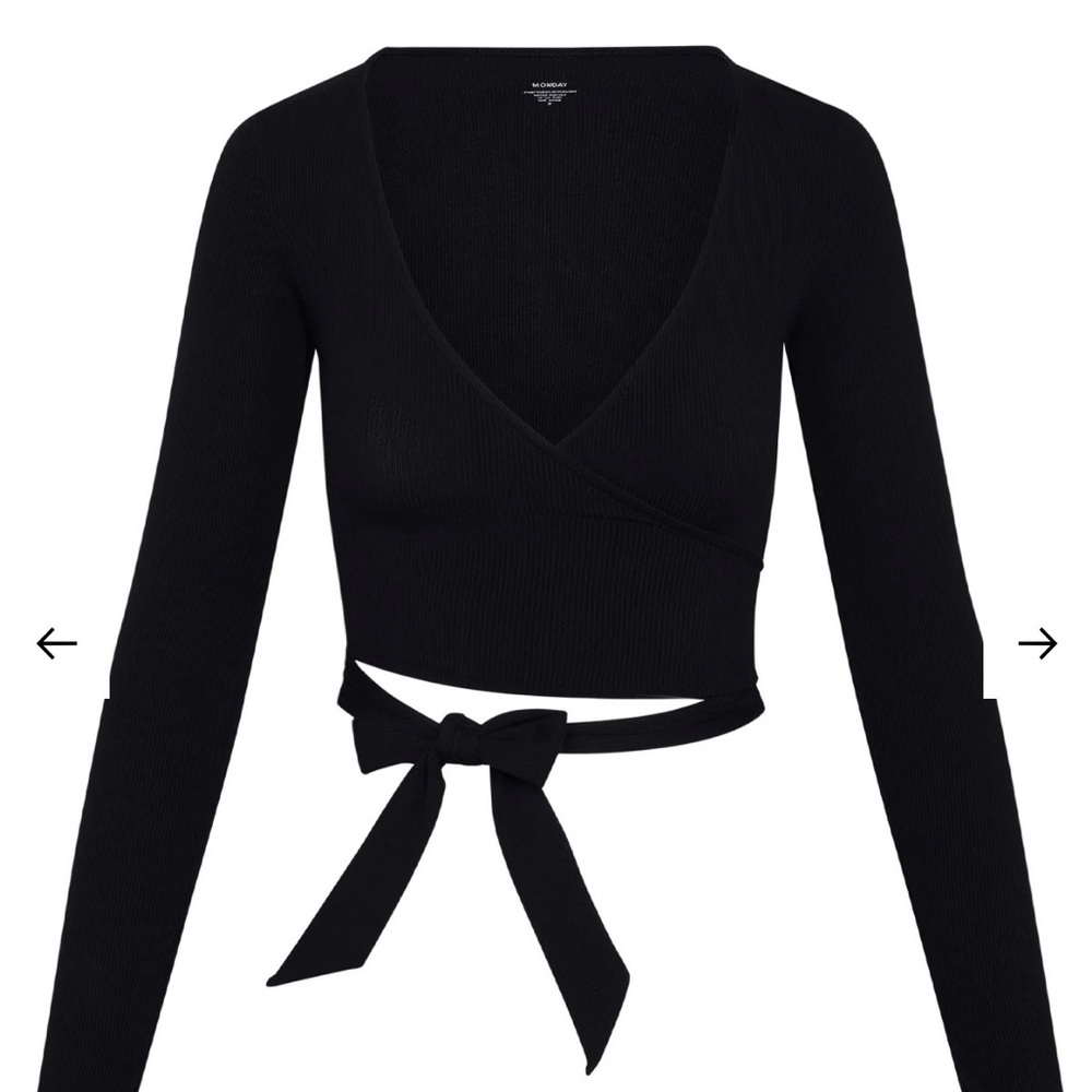 Black Wrap Top